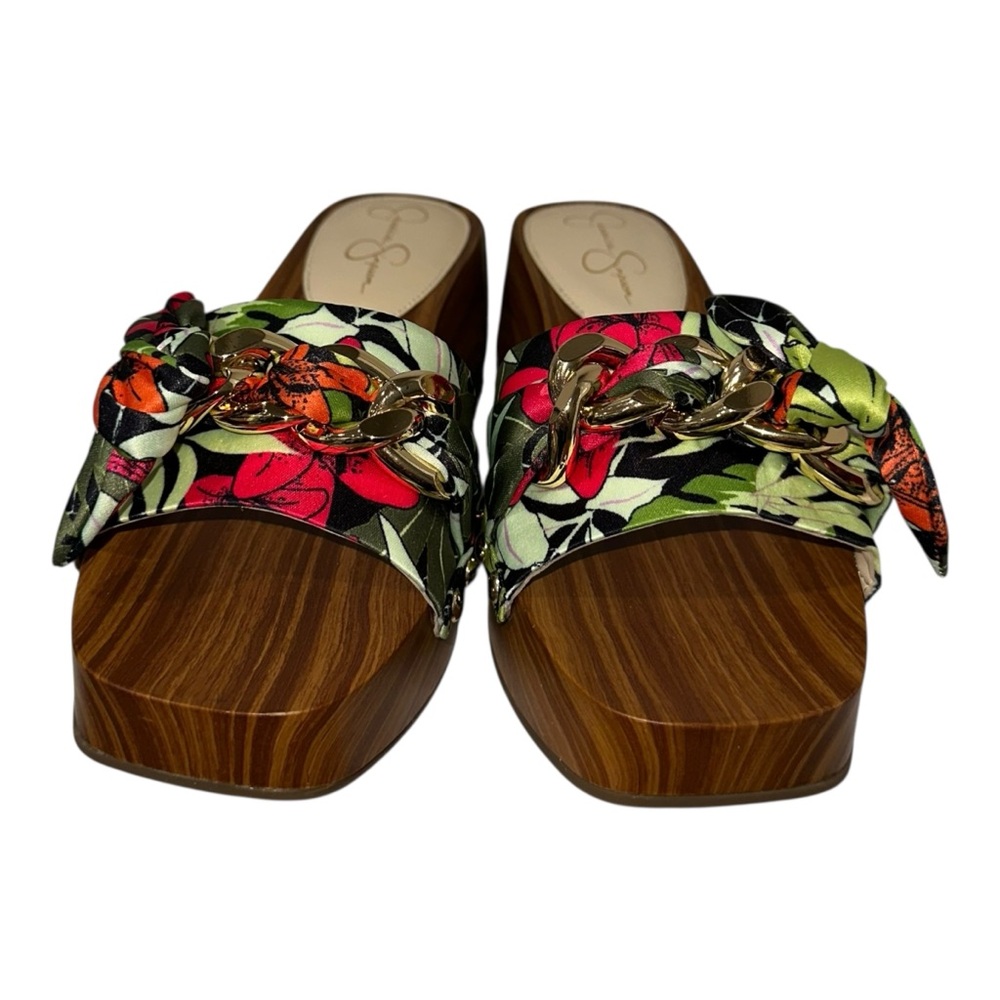 NIB JESSICA SIMPSON Resima Sandal in Tropical Multi Lily of‎ Jungle Matte - 7.5